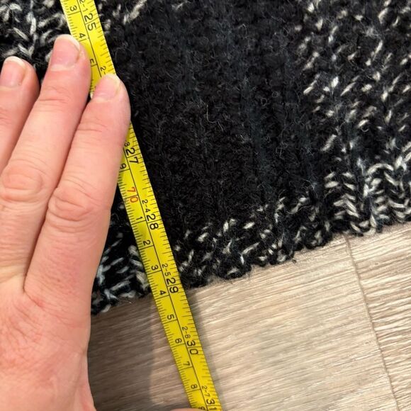 Denim & Supply Ralph Lauren Sweater Women's XS Grey Plaid 100% Wool Oversized - Picture 7 of 8